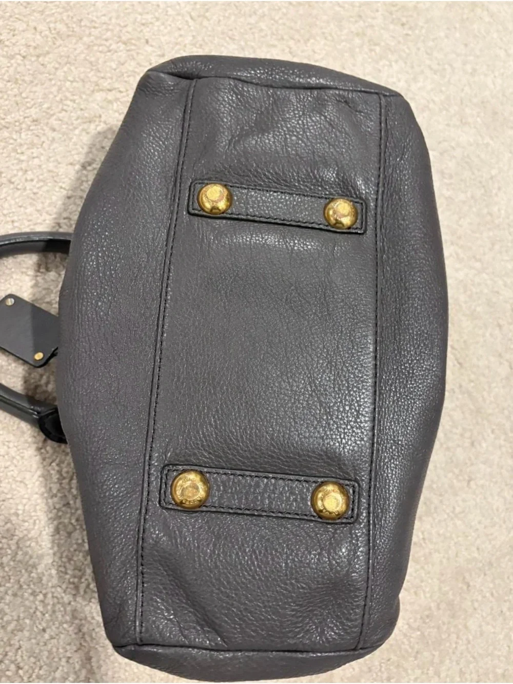 Marc by Marc Jacobs Black Satchel with Gold Hardware
